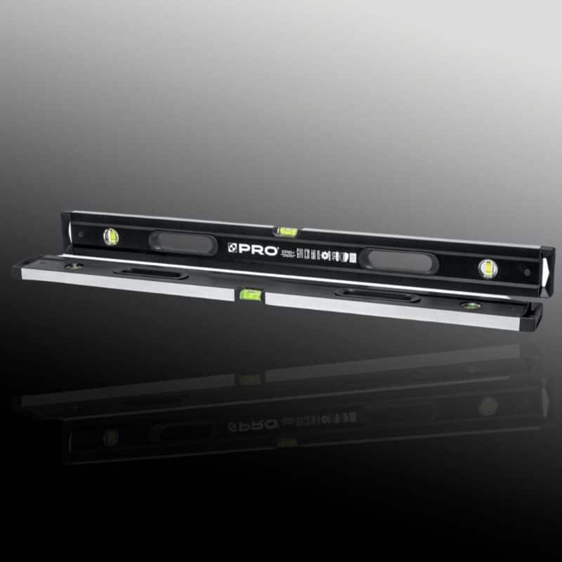 PRO 1000 Endurance Spirit Level Black 3 Chamber - Various Sizes