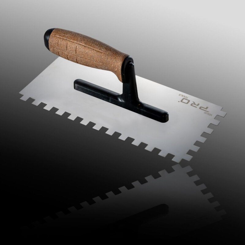 YPT Nature Notched Trowel 3-12mm with Cork Handle